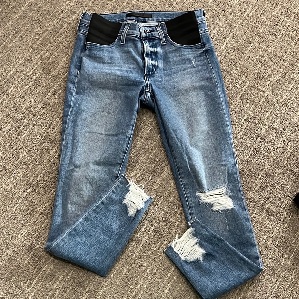 Joes distressed Maternity Jean